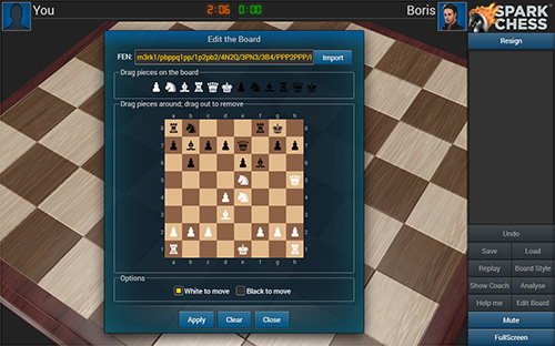 free chess games sparkchess