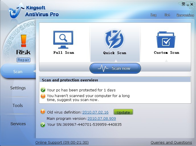 kingsoft antivirus serial number key codes